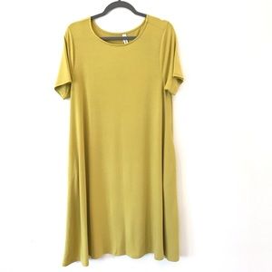 Lime Green Swing Dress